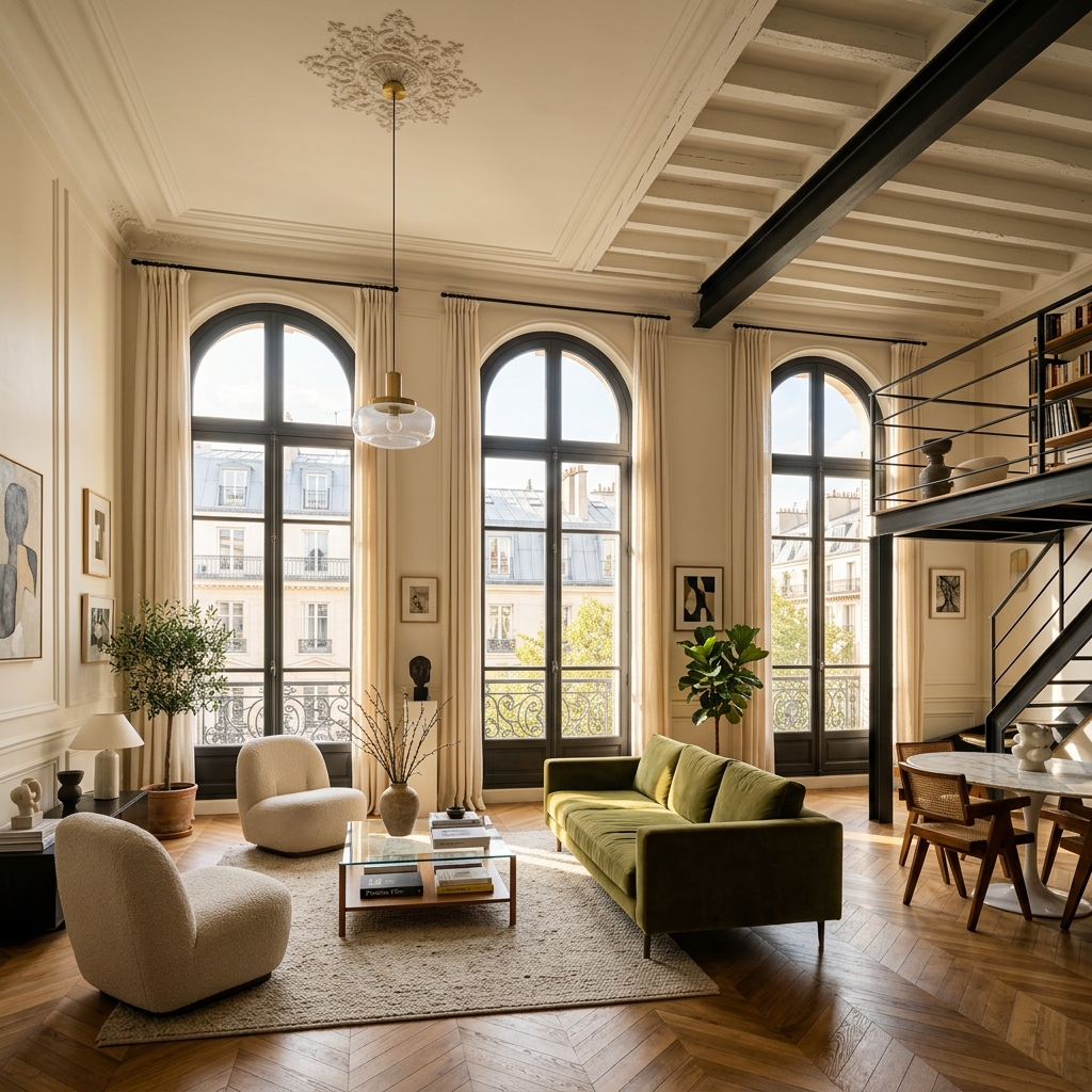 Chic Parisian Loft
